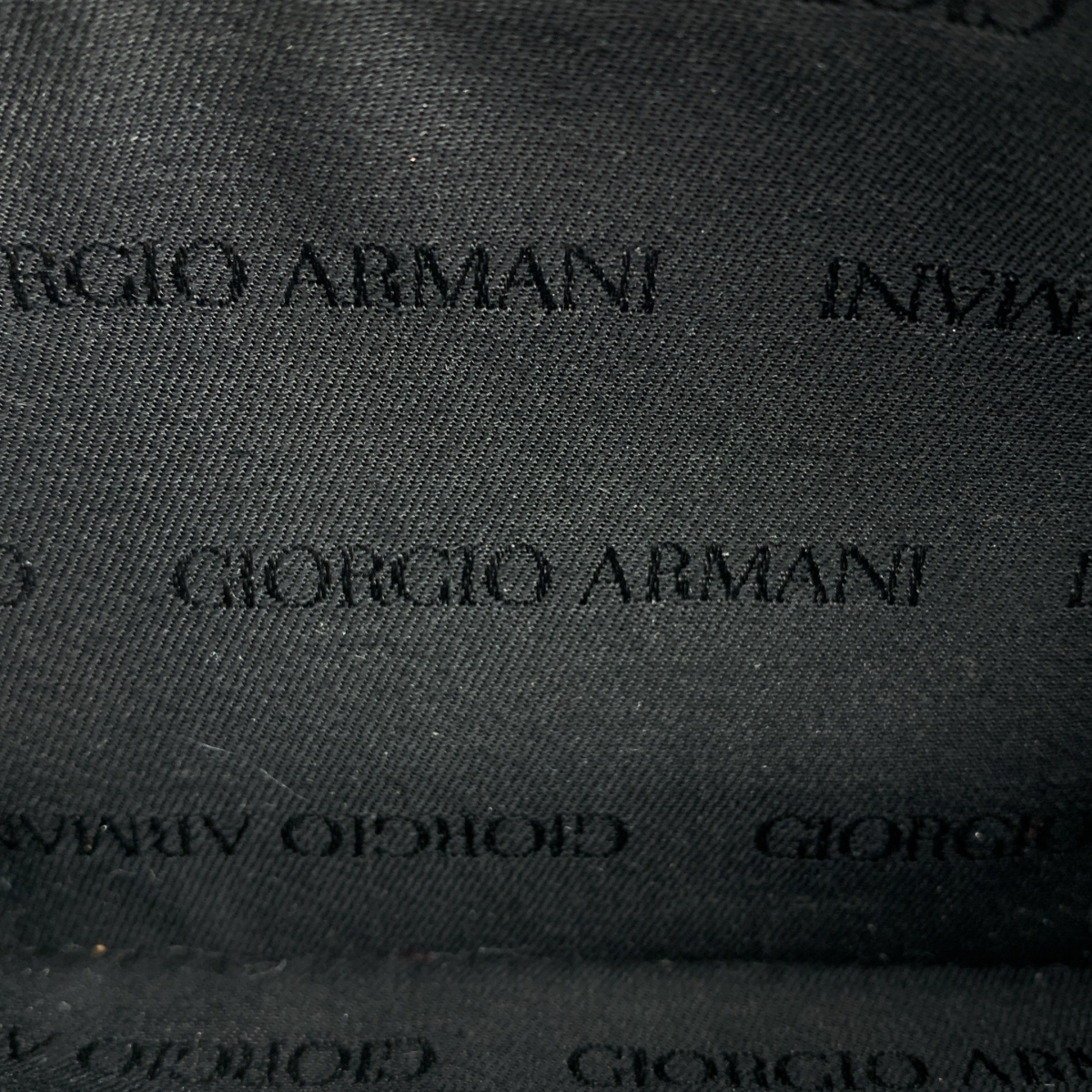 GIORGIO ARMANI / ジョルジオアルマーニ 総ロゴ シグネチャー ラウンドジップウォレット 財布