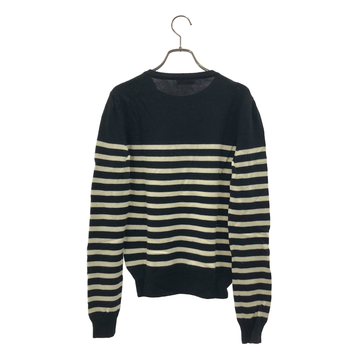 SAINT LAURENT PARIS / サンローランパリ ボーダー ショルダーボタン ニット セーター