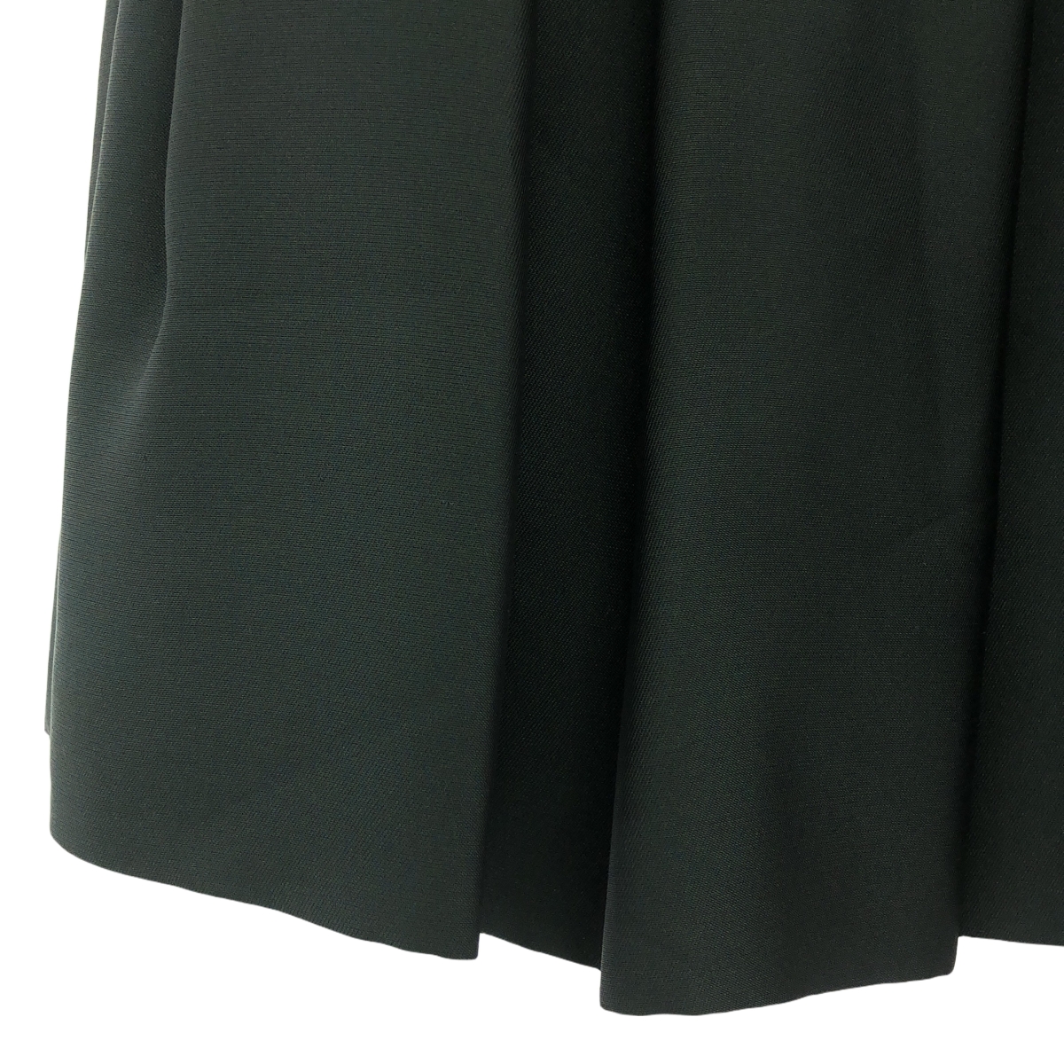 PRADA / プラダ シルク アセテート サイドジップ フレア スカート