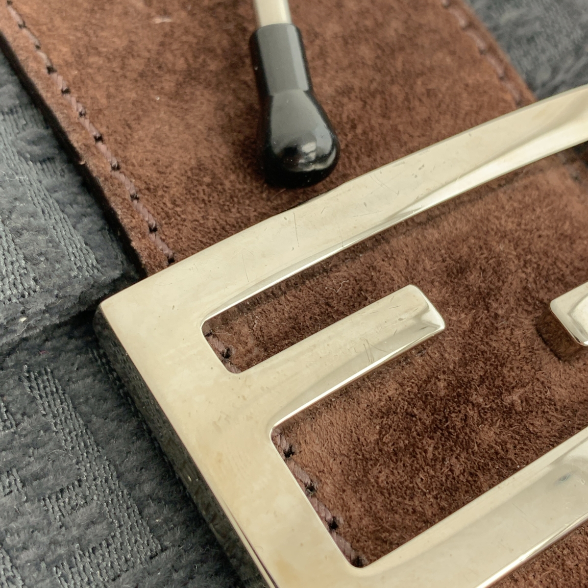 FENDI / フェンディ ズッカ 総柄 マンマ バケット ショルダーバッグ