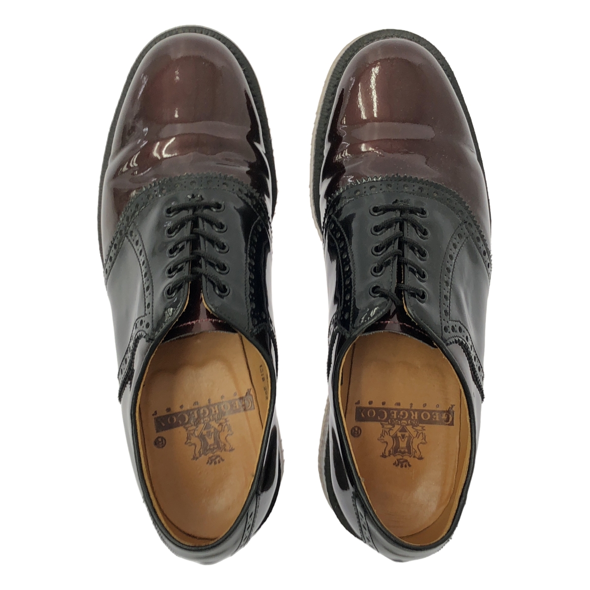 GEORGE COX / ジョージコックス パテントレザー サドルシューズ