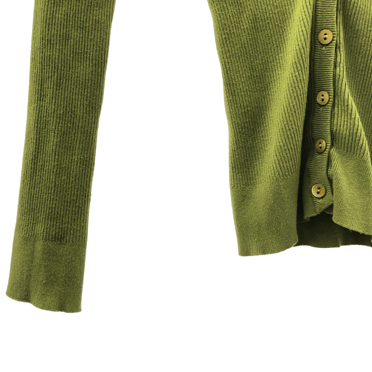 DOLCE＆GABBANA / ドルチェ＆ガッバーナドルガバ ワンポイントプレート ロゴボタン リブ ニット カーディガン