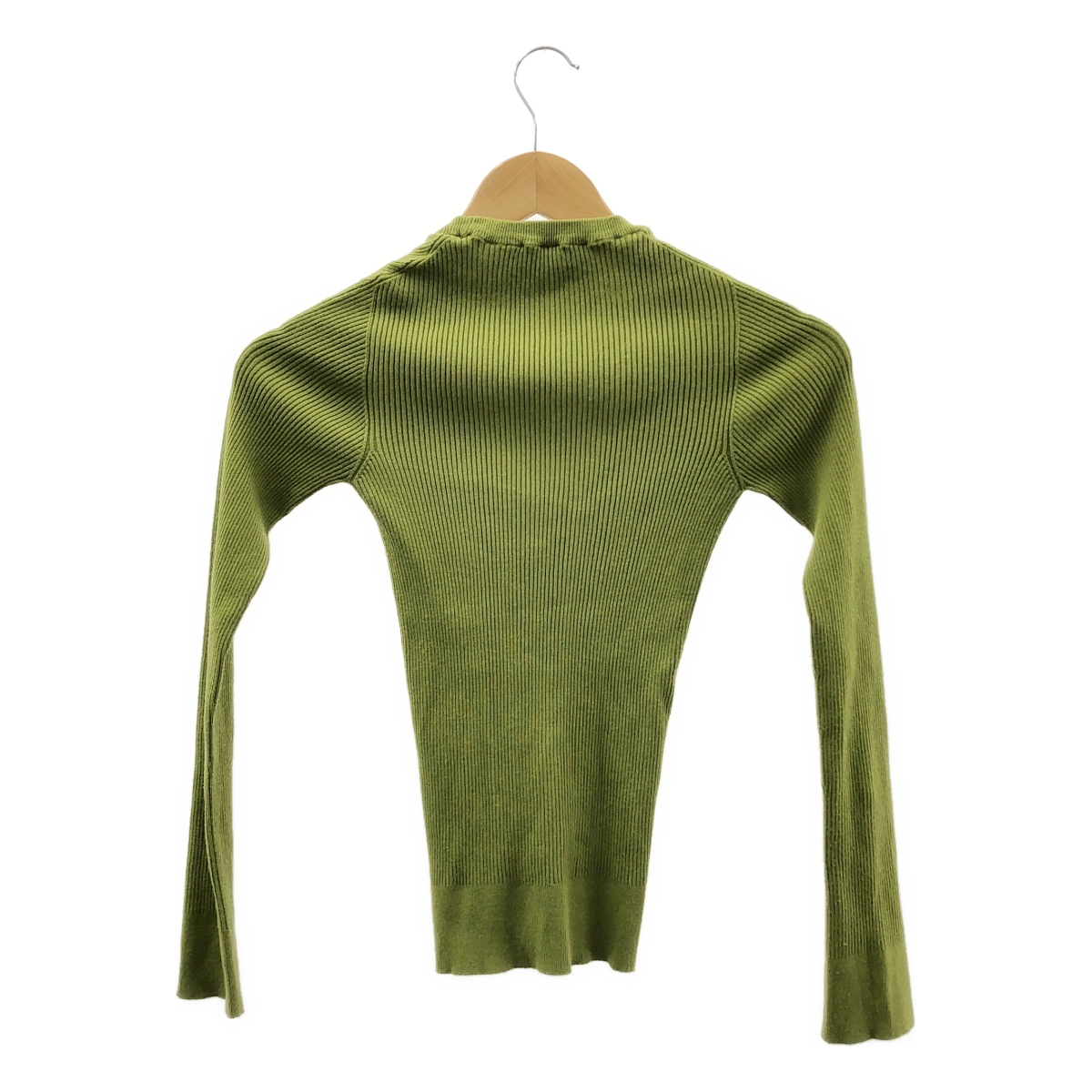 DOLCE＆GABBANA / ドルチェ＆ガッバーナドルガバ ワンポイントプレート ロゴボタン リブ ニット カーディガン