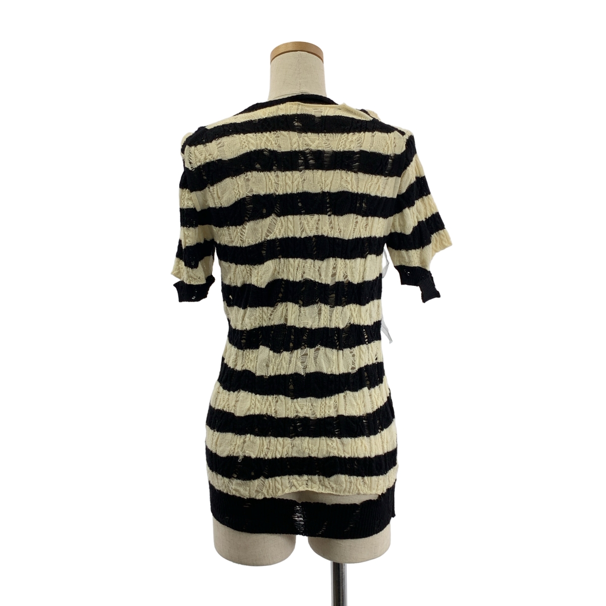 tao COMME des GARCONS / タオコムデギャルソン 変形 チュール 装飾 ニット プルオーバー