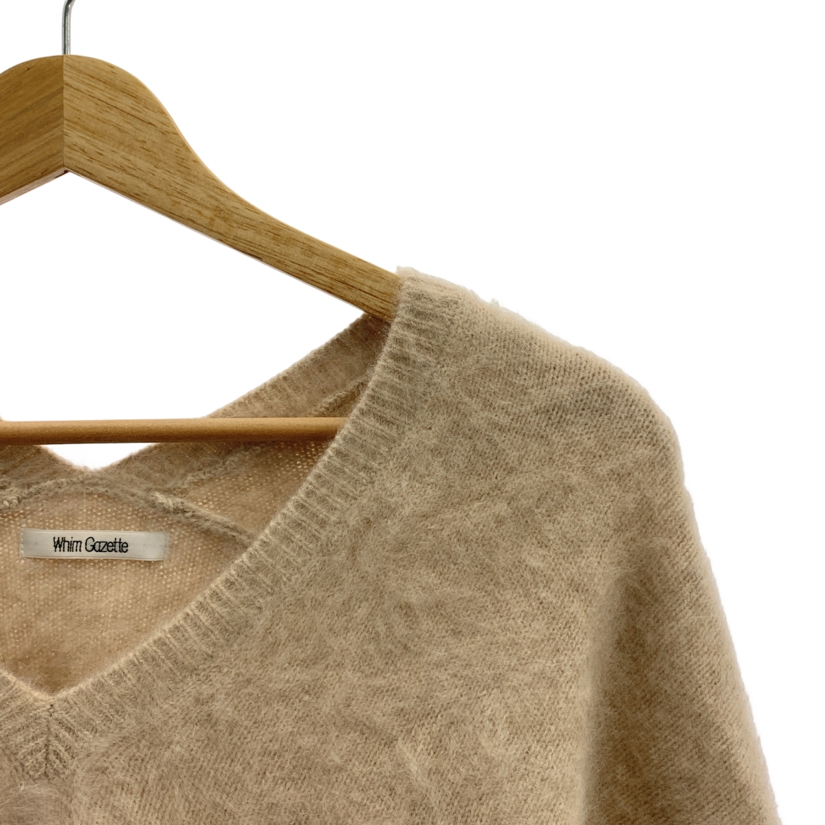 Whim Gazette / ウィムガゼット ウール カシミヤ オーバー ニット セーター