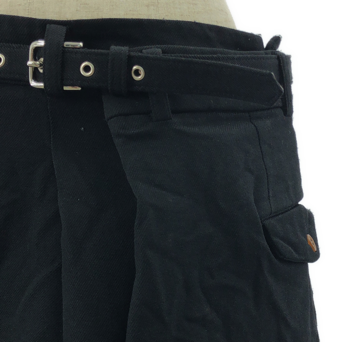 COMME des GARCONS / コムデギャルソン ウール 縮絨 オーバーサイズ ロングスカート