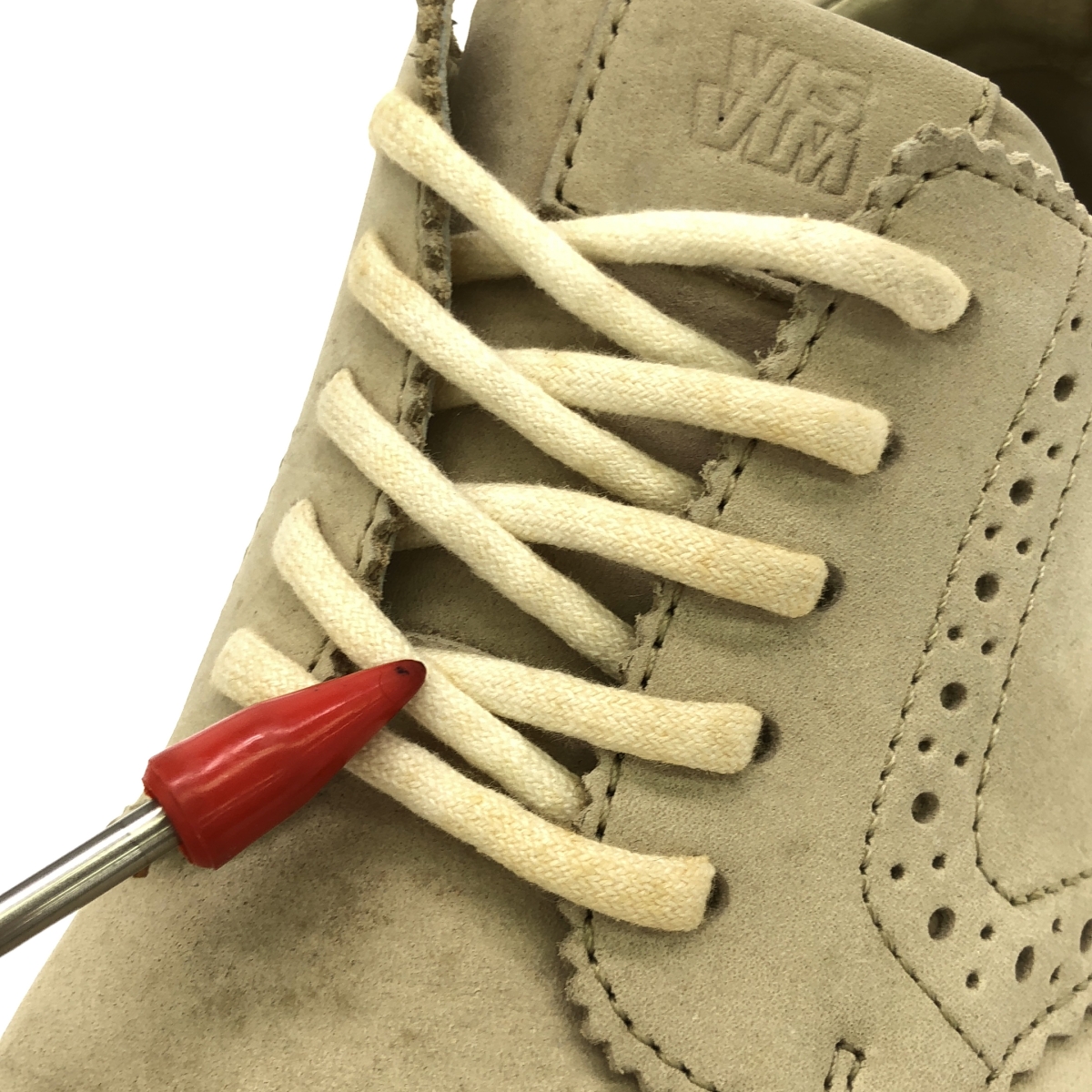 visvim / ビズビム BUCKMINSTER CAP ヌバックレザー メダリオン スニーカー