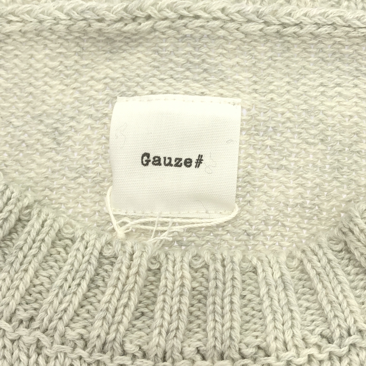 Gauze# / ガーゼ コットン ワイドスリーブ ニット