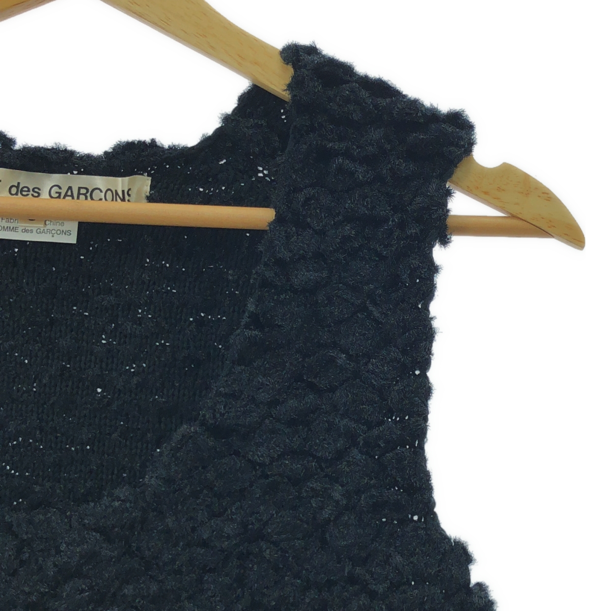 COMME des GARCONS / コムデギャルソン レーヨンポリエステル ノースリーブ ニット ベスト