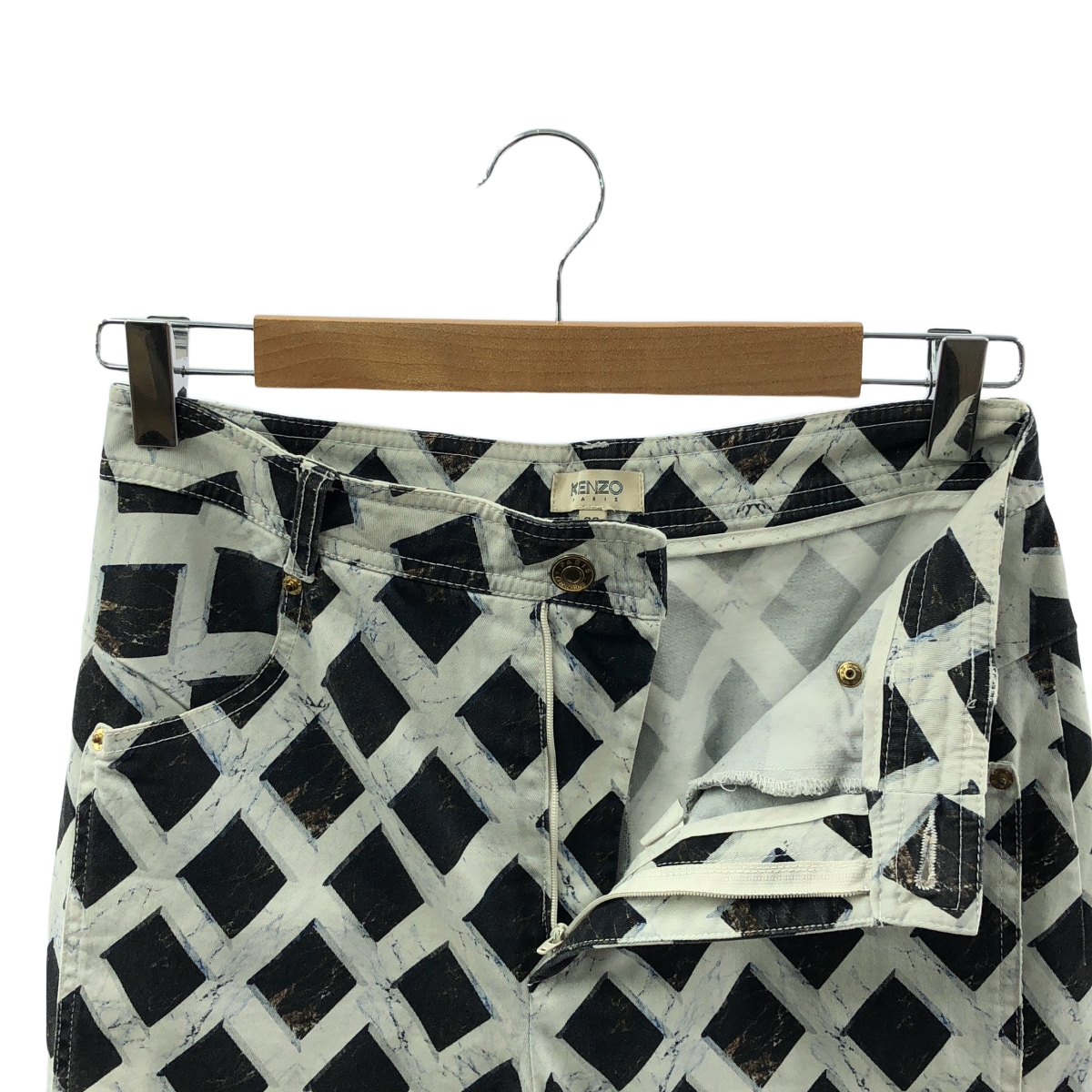 KENZO / ケンゾー コットン プリント テーパードパンツ