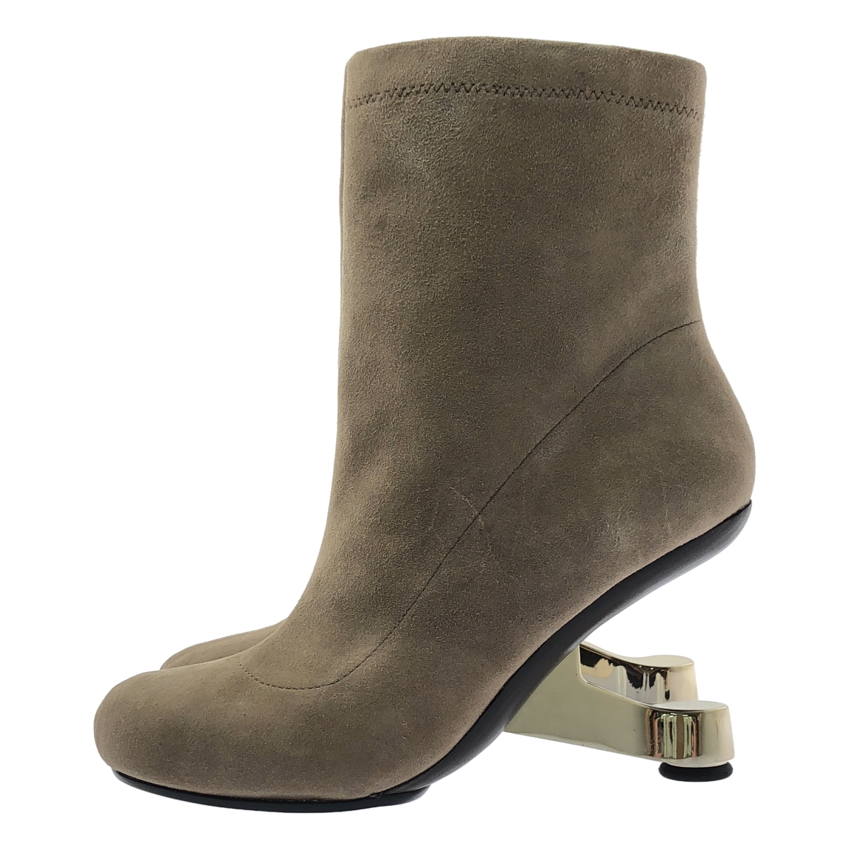 UNITED NUDE / ユナイテッドヌード Emaz Zoe レザー ラウンドトゥ ショートブーツ