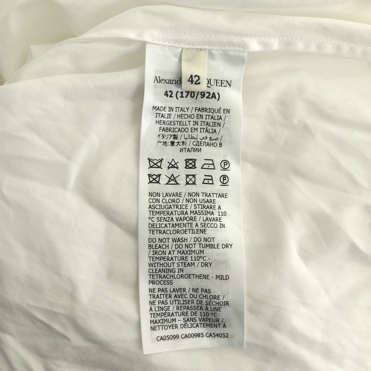 ALEXANDER MCQUEEN / アレキサンダーマックイーン コットン ギャザー ブラウス シャツ