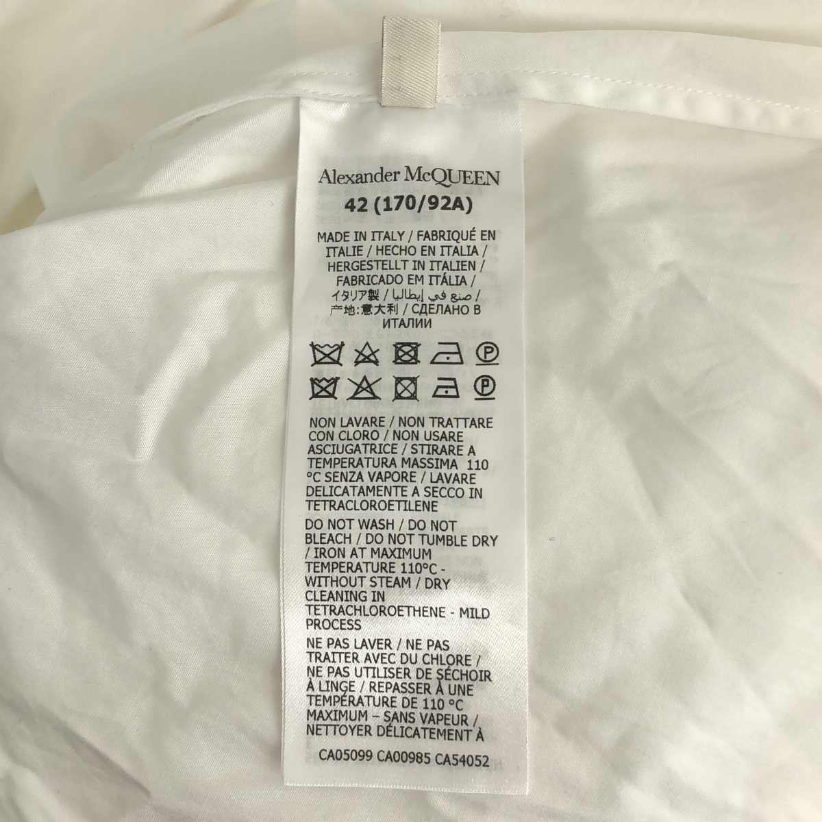 ALEXANDER MCQUEEN / アレキサンダーマックイーン コットン ギャザー ブラウス シャツ