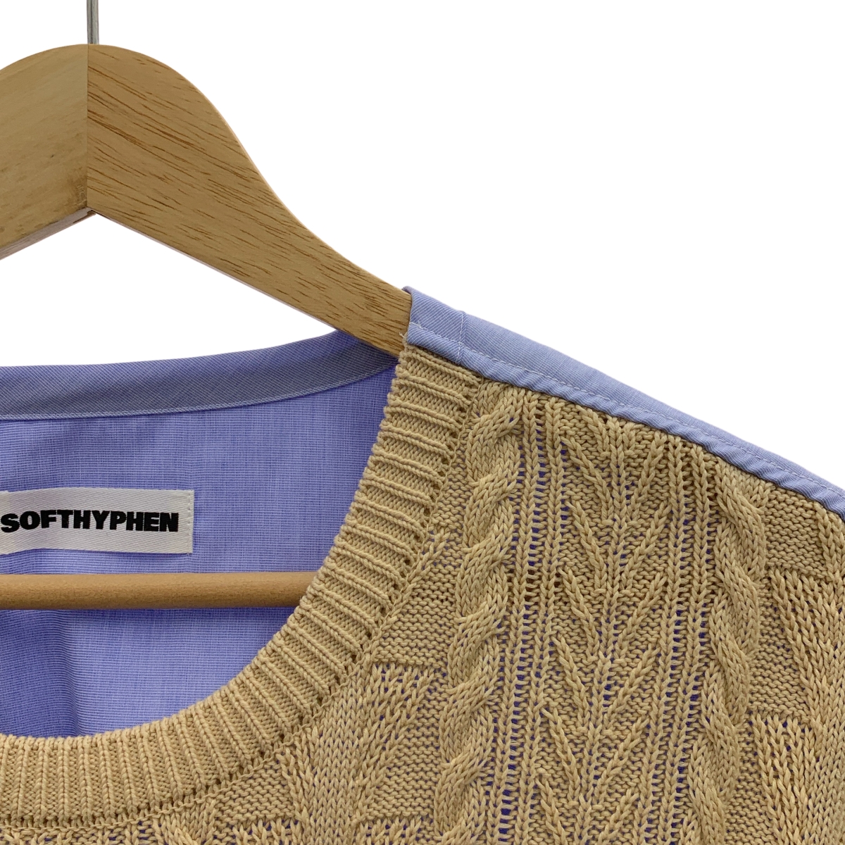 その他 ニットドッキング プルオーバー 半袖シャツ