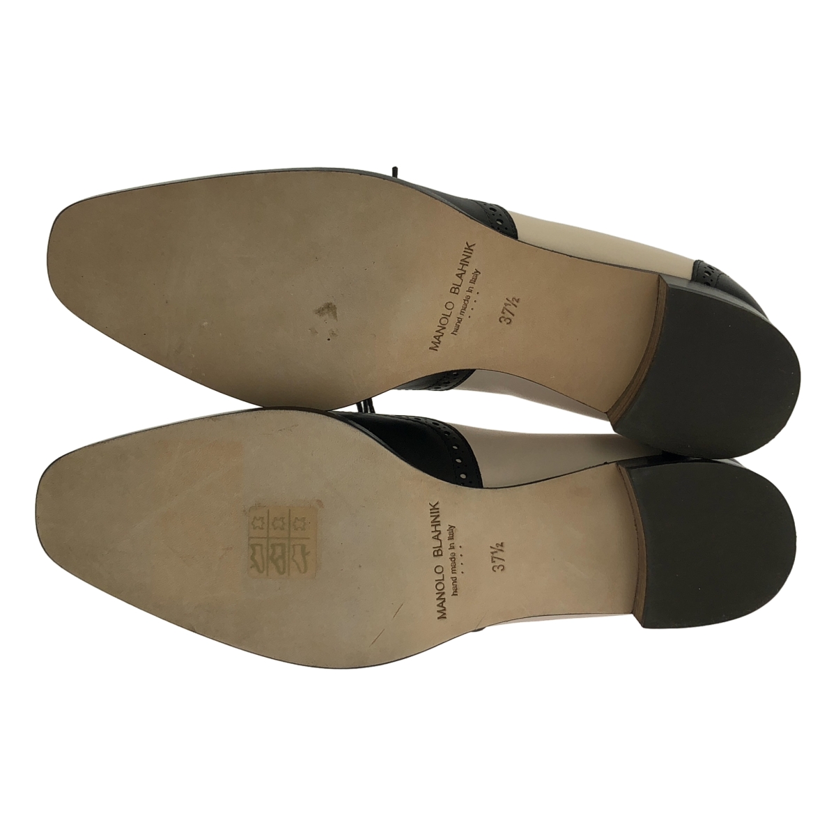 MANOLO BLAHNIK / マノロブラニク PERETTI ペレッティ バイカラー ウイングチップ レースアップシューズ