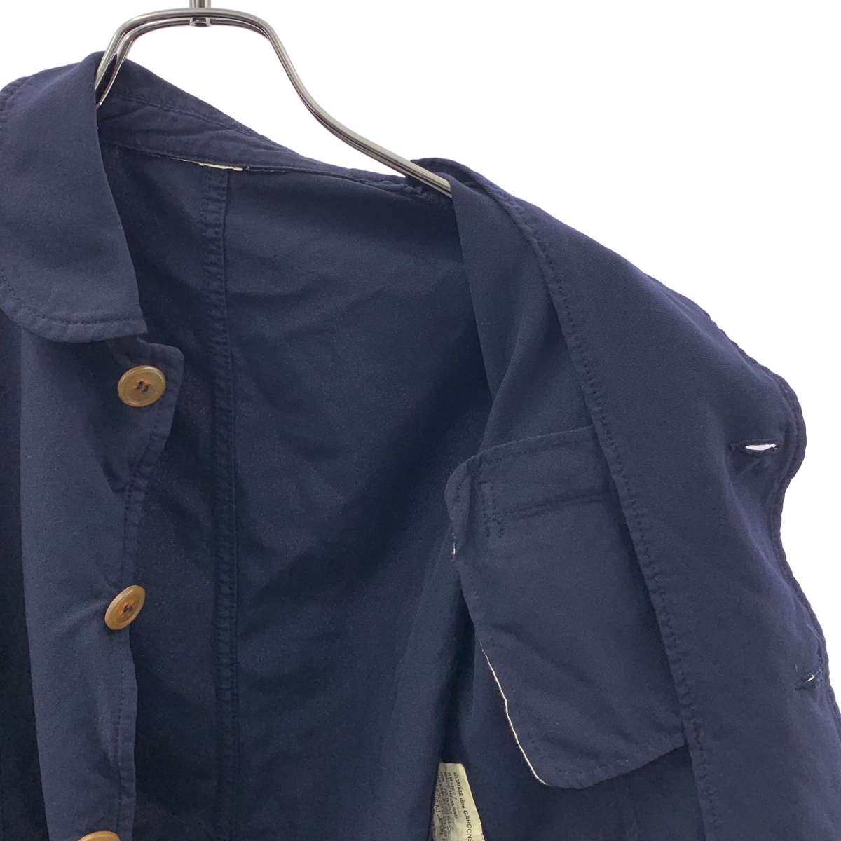 COMME des GARCONS COMME des GARCONS / コムコム ポリエステル ラウンドカラー 4B ジャケット