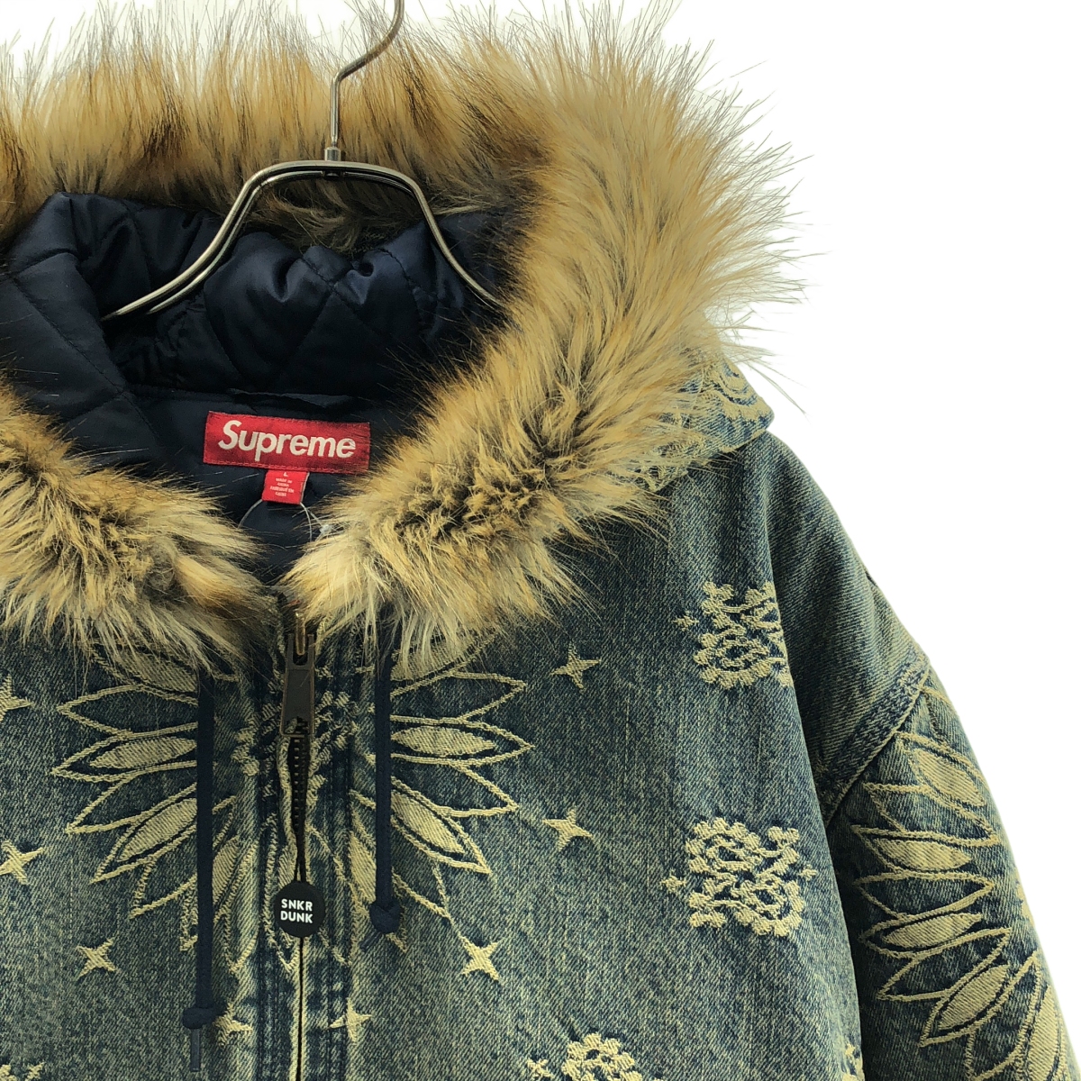 SUPREME / シュプリーム Bandana Jacquad Denim Jacket / バンダナ ジャカード デニム フーディー ワーク ジャケット