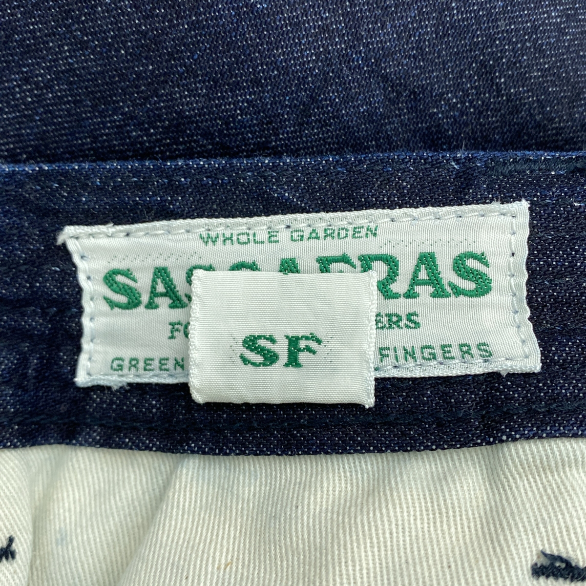 SASSAFRAS / ササフラス Gardening At Night 5 Pants ガーデニング アット ナイト 5ポケット デニムパンツ