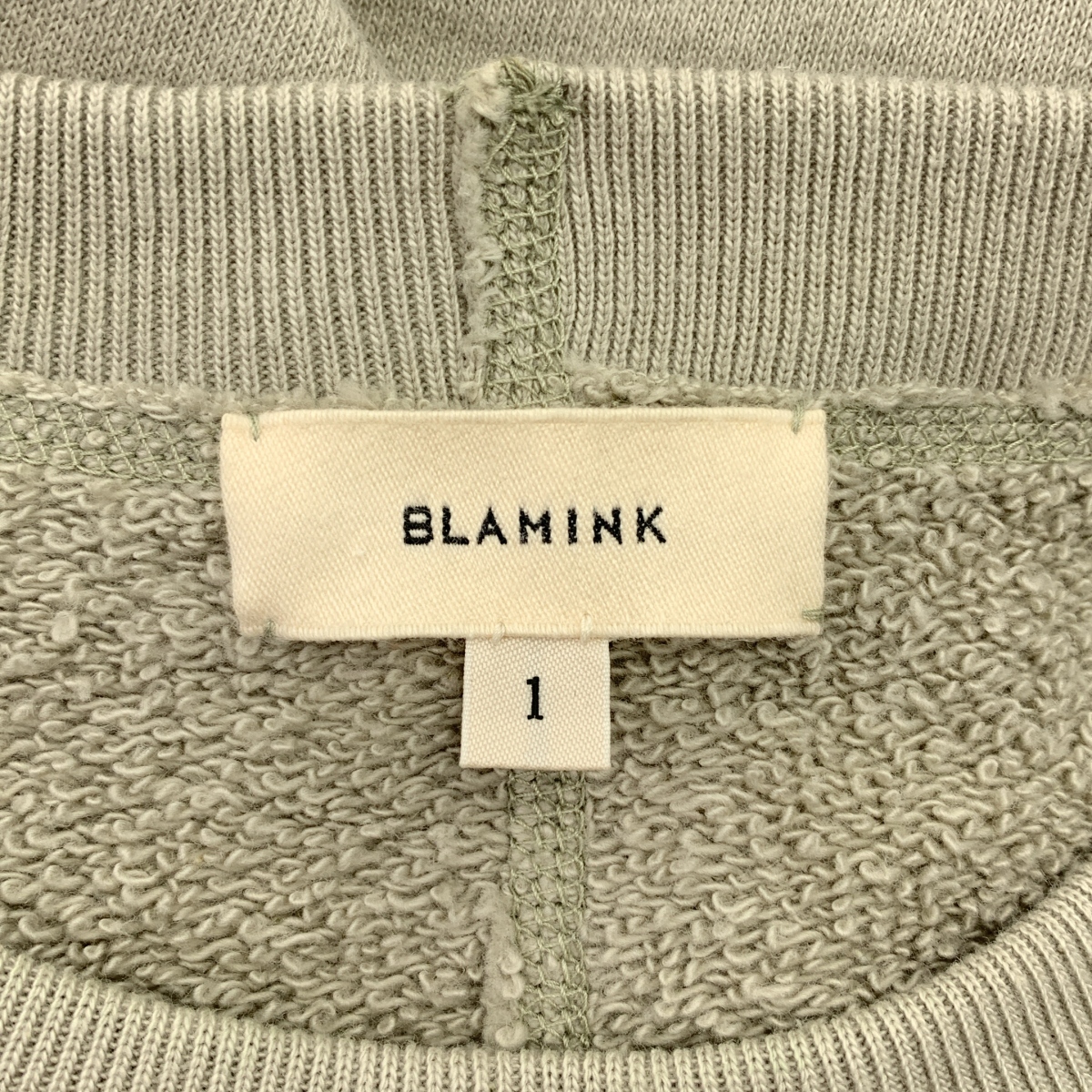 BLAMINK / ブラミンク 吊り裏毛ロゴショートスリーブ半袖スウェット