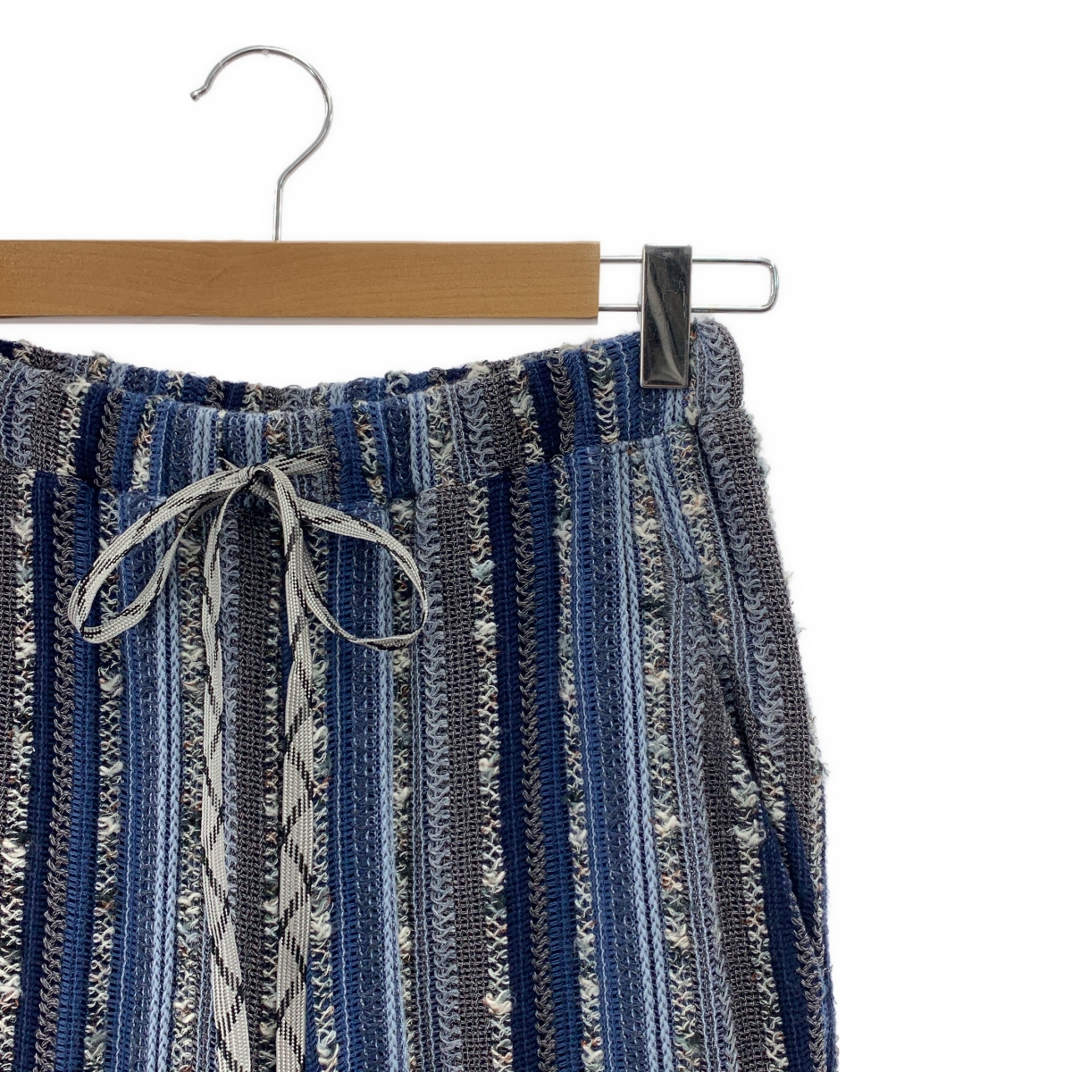 Mame Kurogouchi / マメクロゴウチ Raschel Stripe Jersey Wide Trousers ストライプ イージーパンツ