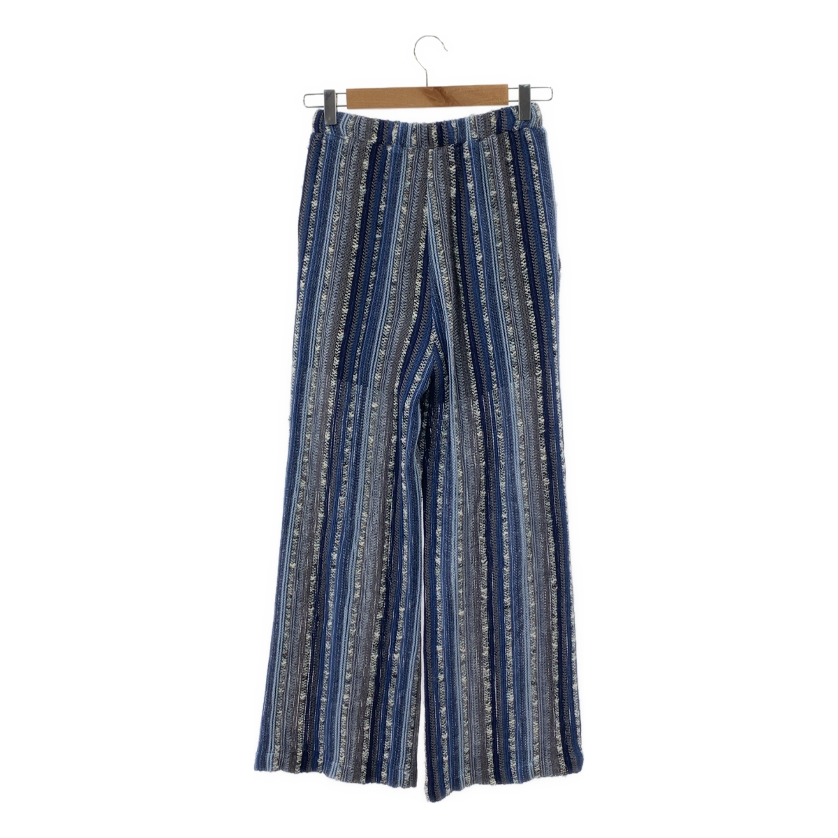 Mame Kurogouchi / マメクロゴウチ Raschel Stripe Jersey Wide Trousers ストライプ イージーパンツ