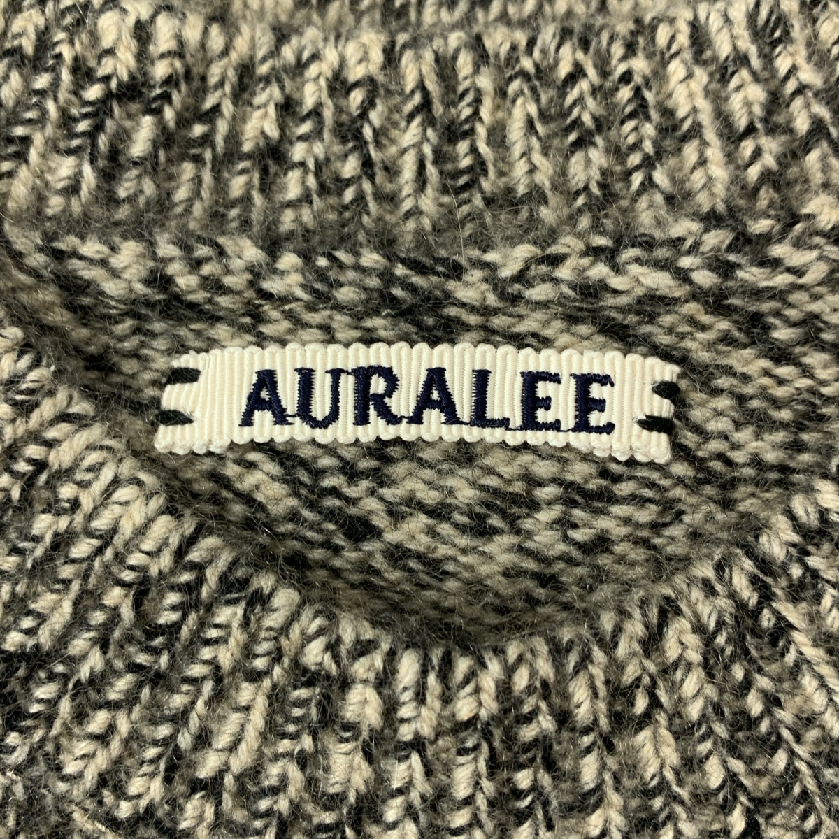 AURALEE / オーラリー BABY CASHMERE MELANGE KNIT P/O / ベビー カシミヤ メランジェ ニット セーター