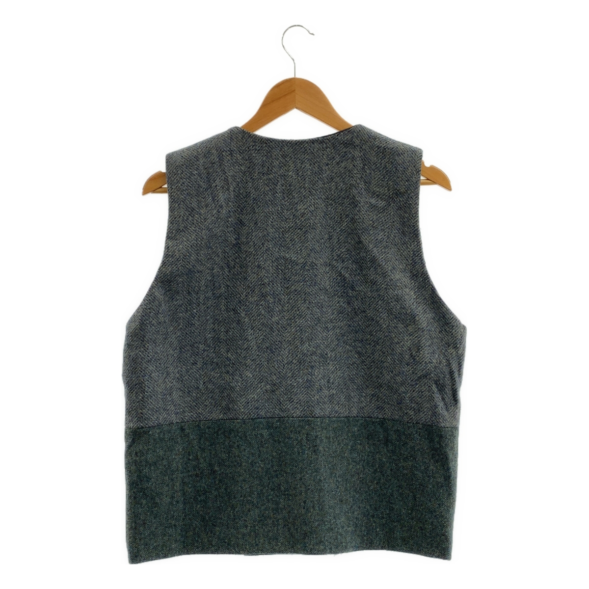 ARCHIVIO J.M.Ribot / アルキビオジェイエムリボット GL48/WB / tweed gilet / コサージュ ツイード ヘリンボーン ダブル ジレ ベスト