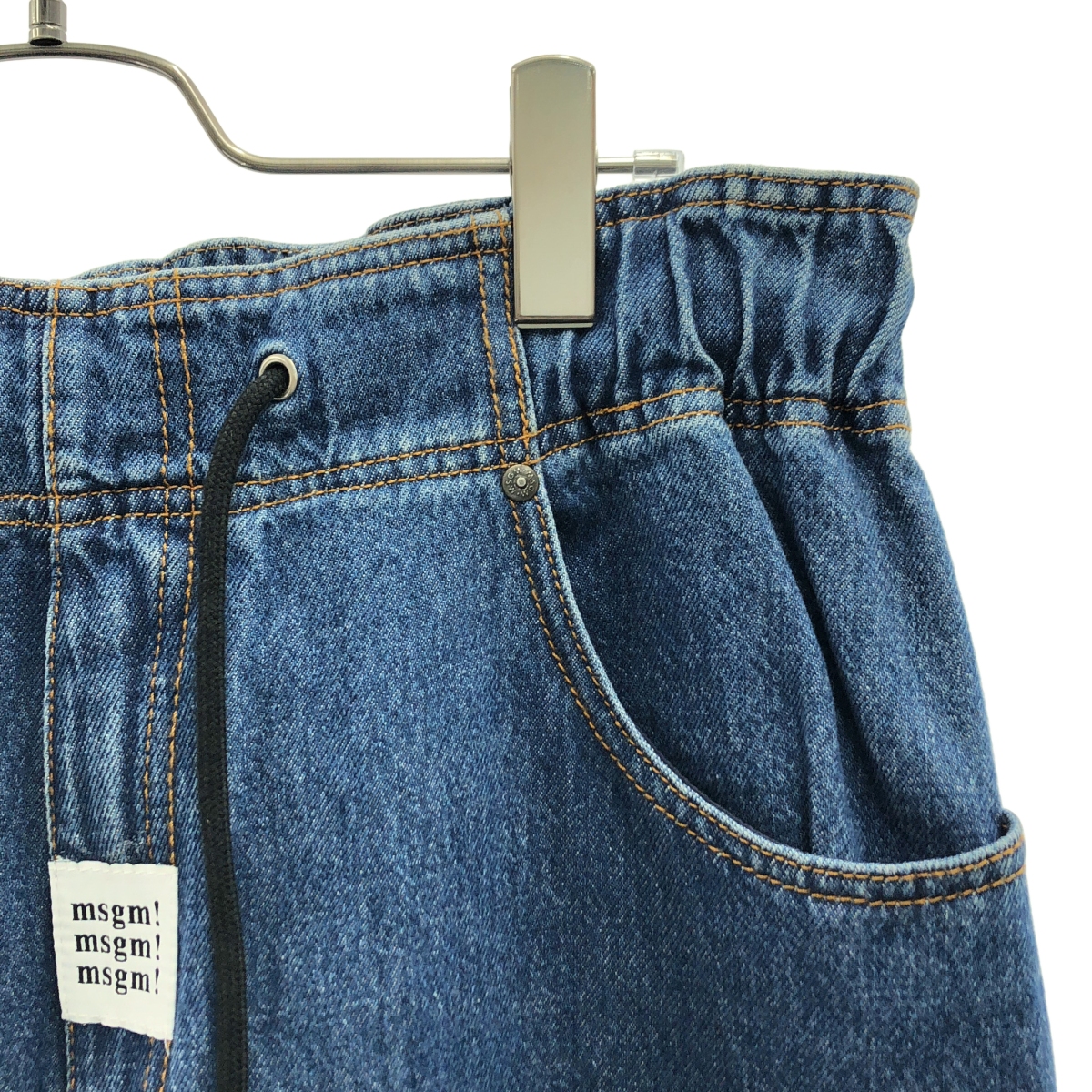 MSGM / エムエスジーエム wide denim pants ワイド イージー デニム パンツ