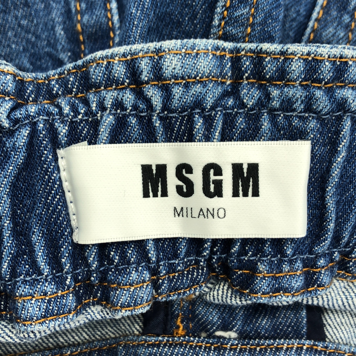 MSGM / エムエスジーエム wide denim pants ワイド イージー デニム パンツ
