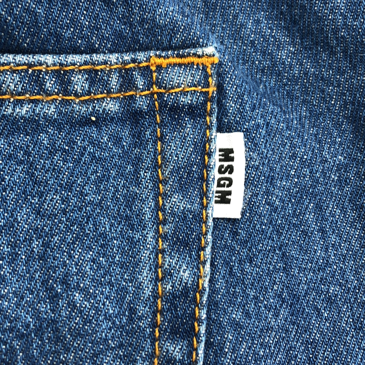 MSGM / エムエスジーエム wide denim pants ワイド イージー デニム パンツ