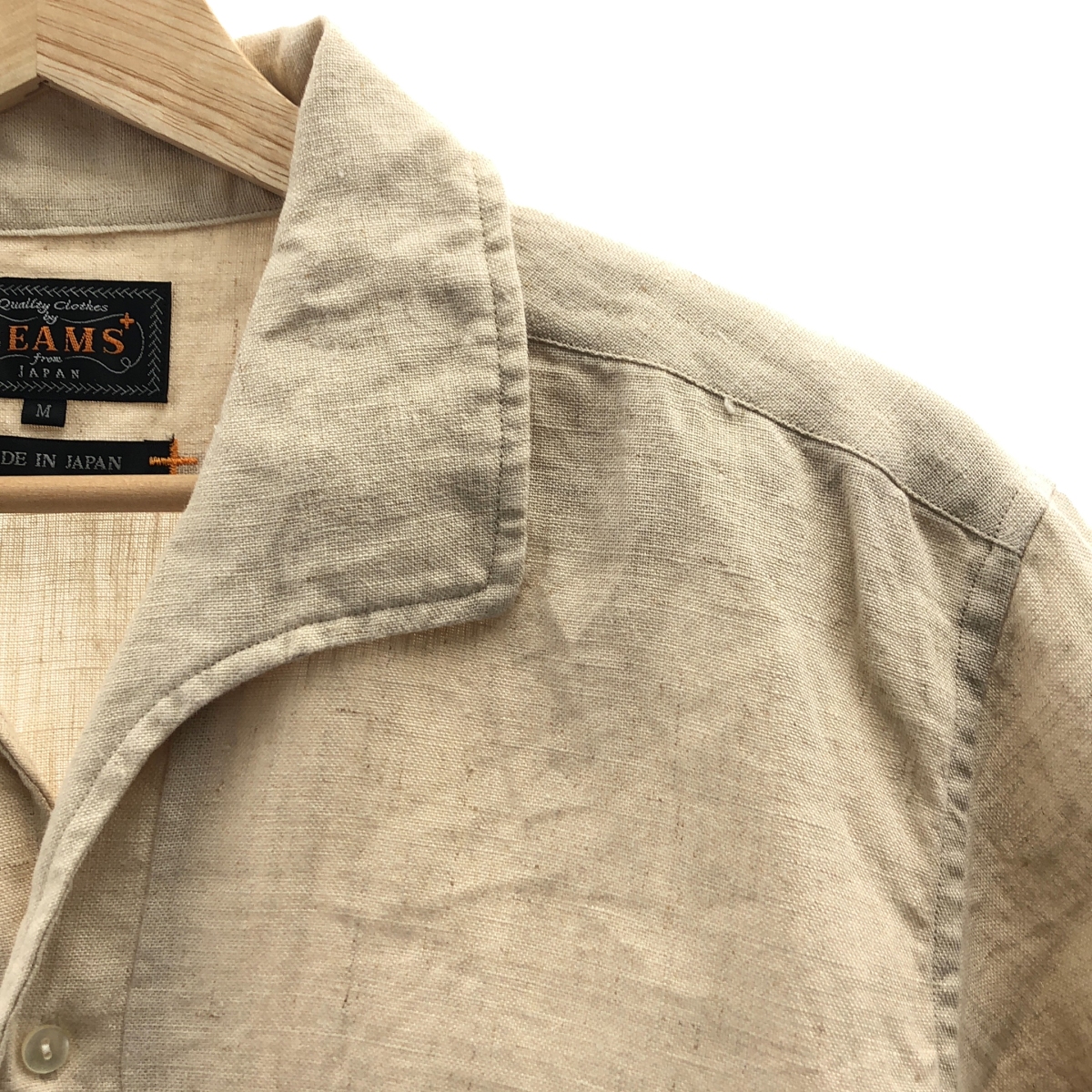 BEAMS PLUS / ビームスプラス イタリアンカラー リネン シャツ