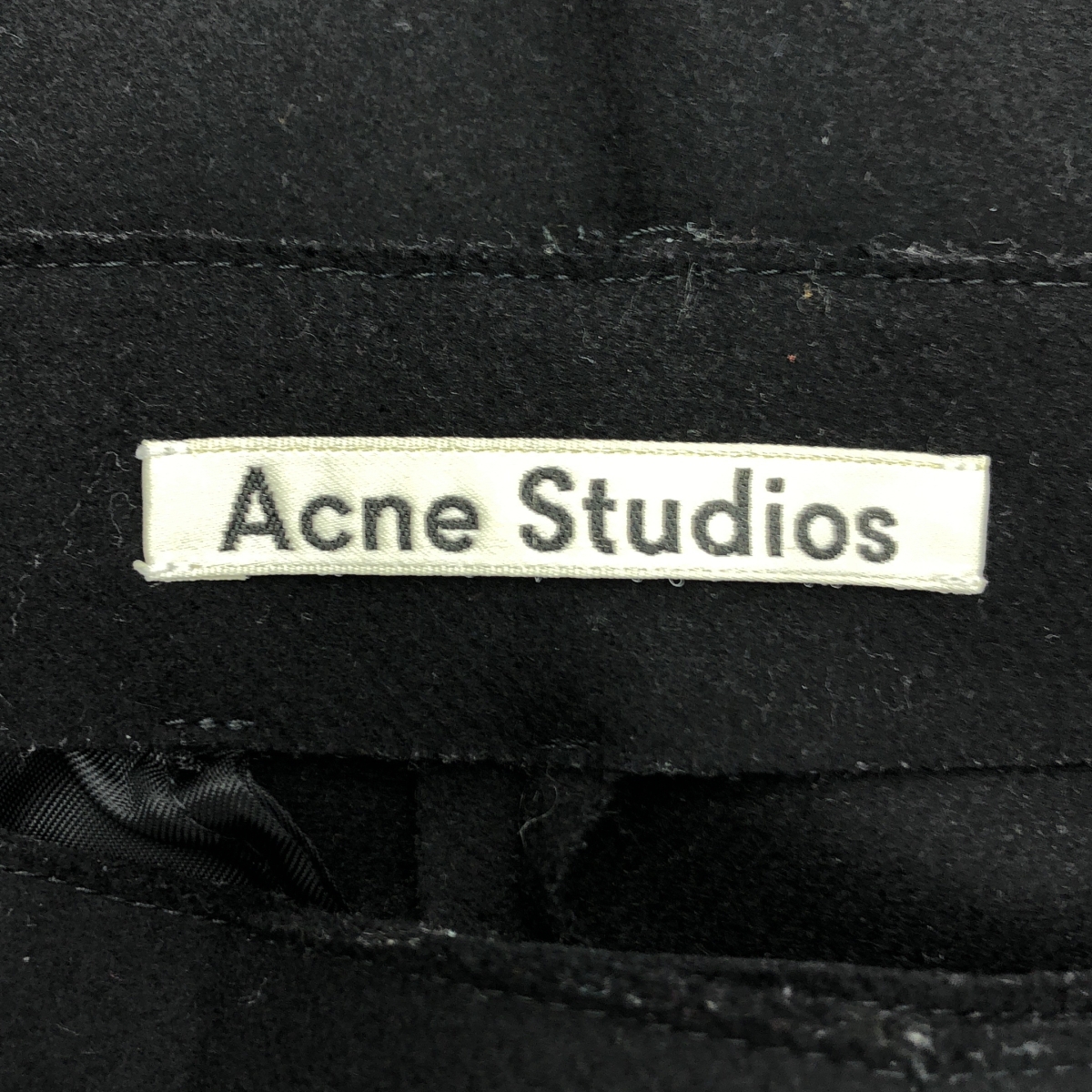 Acne Studios / アクネストゥディオズ MUROL RAW AS PAW15 ウール タック テーパードパンツ