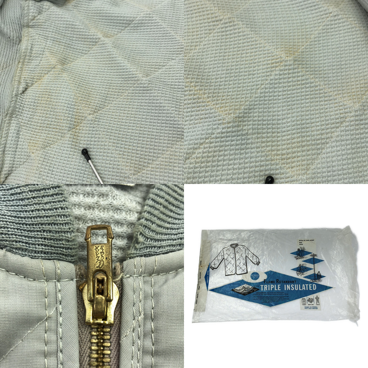 VINTAGE / ヴィンテージ古着 1960s ヴィンテージ PILGRIM TRIPLE INSULATED ピルグリム キルティング ジャケット ブルゾン / サーマル総裏地
