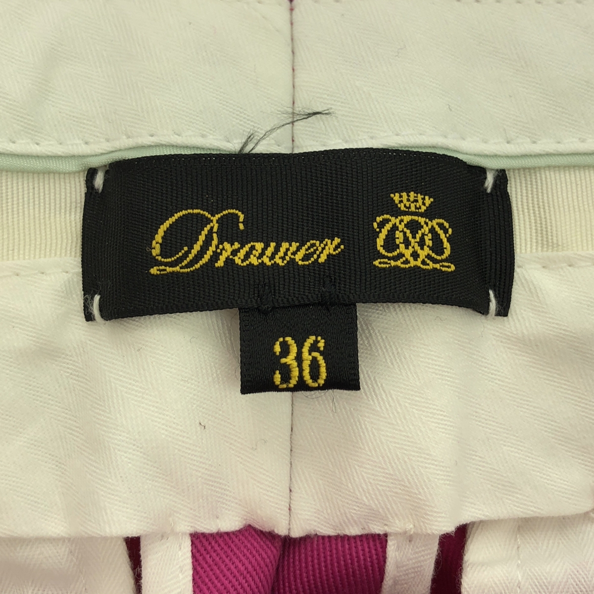 Drawer / ドゥロワー コットン ツイル ベーシック パンツ