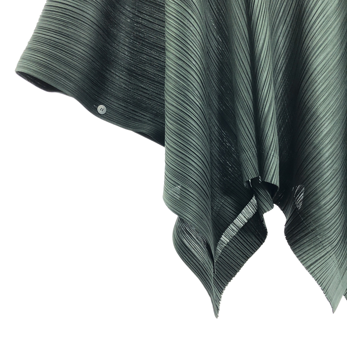 PLEATS PLEASE ISSEY MIYAKE / プリーツプリーズイッセイミヤケ 変形 ハイネック スリット ボリューム プルオーバー ポンチョ