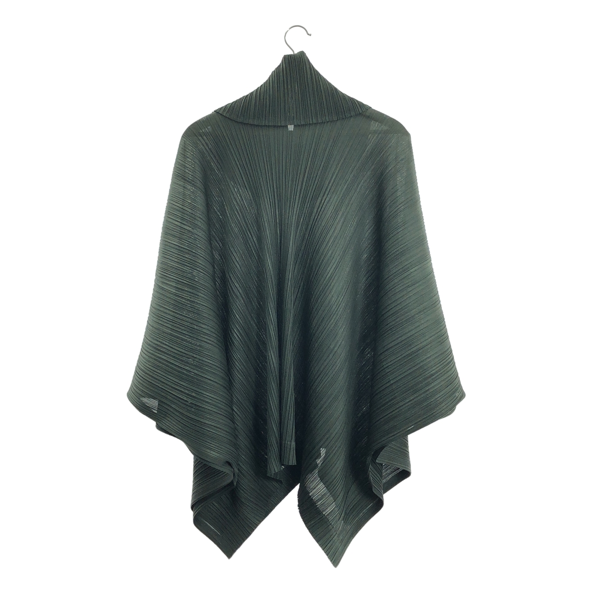 PLEATS PLEASE ISSEY MIYAKE / プリーツプリーズイッセイミヤケ 変形 ハイネック スリット ボリューム プルオーバー ポンチョ