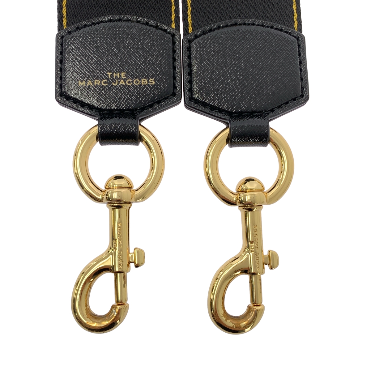 MARC JACOBS / マークジェイコブス ギルディッド ロゴ ウェビング ショルダー バッグ ストラップ