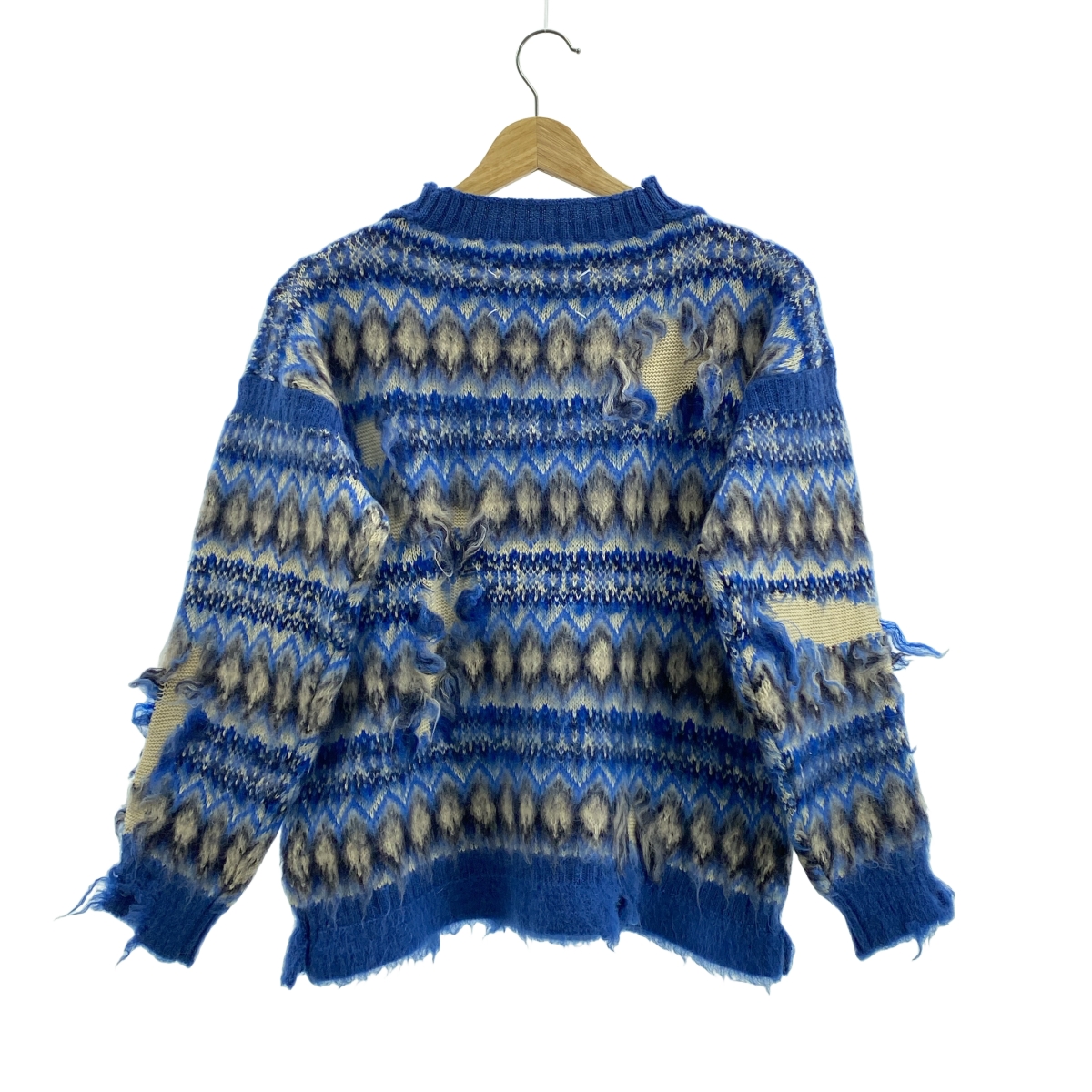 Maison Margiela / メゾンマルジェラ INTARSIA SWEATER ダメージ加工 ニット