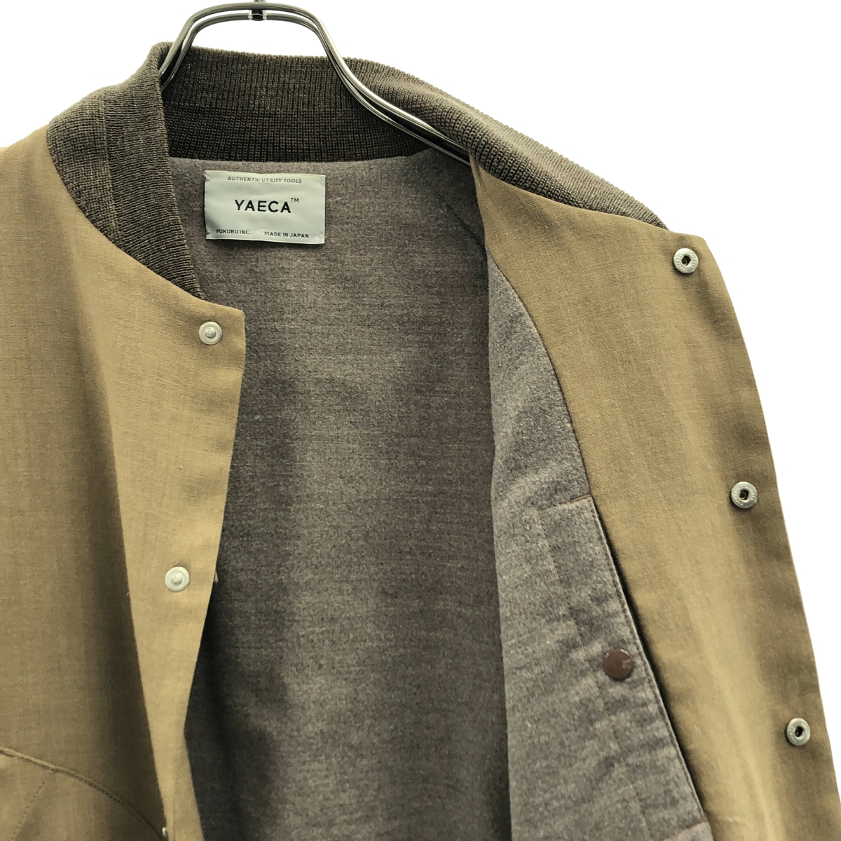 YAECA / ヤエカ ウール アンゴラ混 スタジャン ジャケット