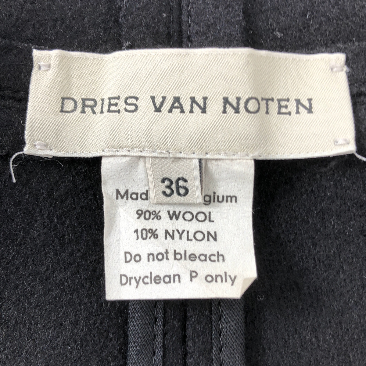 DRIES VAN NOTEN / ドリスヴァンノッテン ウール ノースリーブ ラップコート