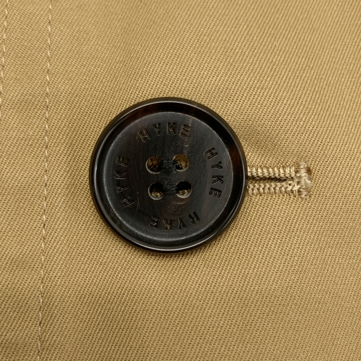 HYKE / ハイク BIG+LONG TRENCH / ロゴボタン ベルテッド トレンチコート / 着脱可ライナー