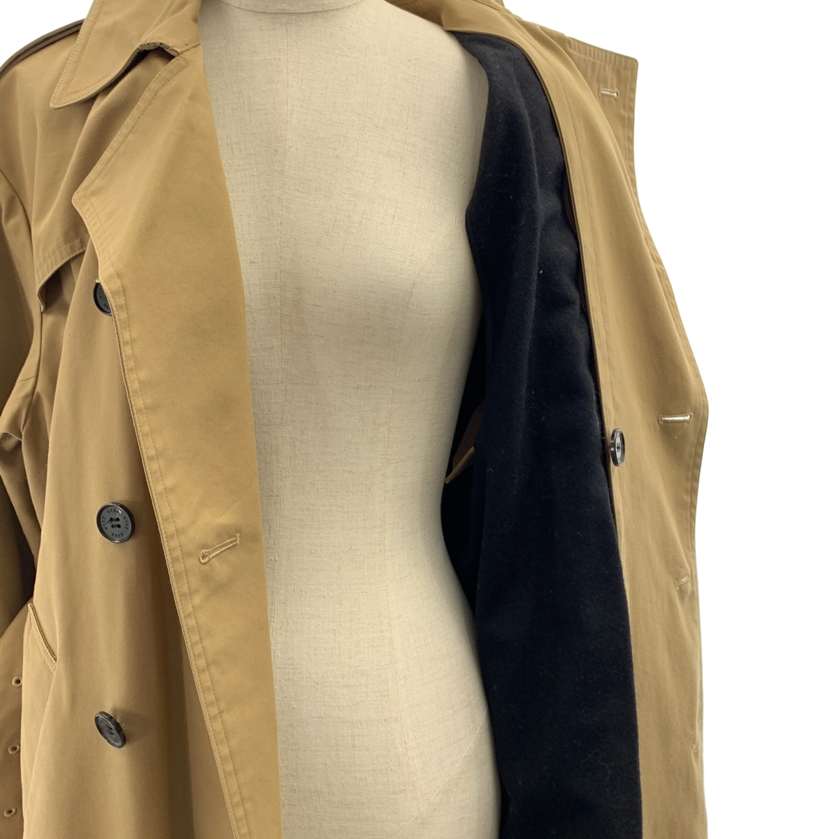 HYKE / ハイク BIG+LONG TRENCH / ロゴボタン ベルテッド トレンチコート / 着脱可ライナー