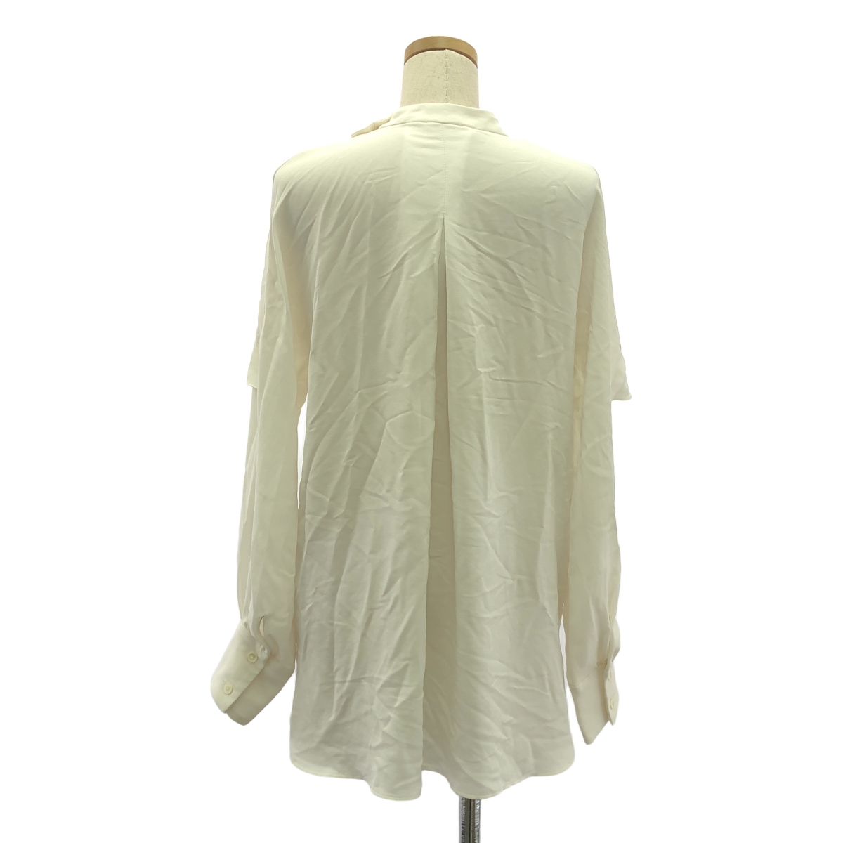 VERMEIL par iena / ヴェルメイユパーイエナ バックサテン ケープ ブラウス