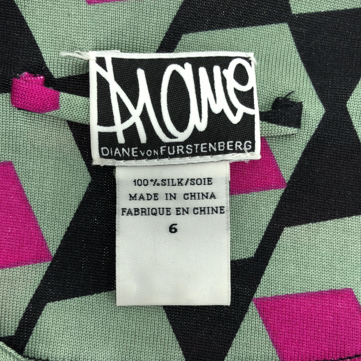 DIANE VON FURSTENBERG / ダイアンフォンファステンバーグ EMSLEY / 総柄 シルク ワンピース