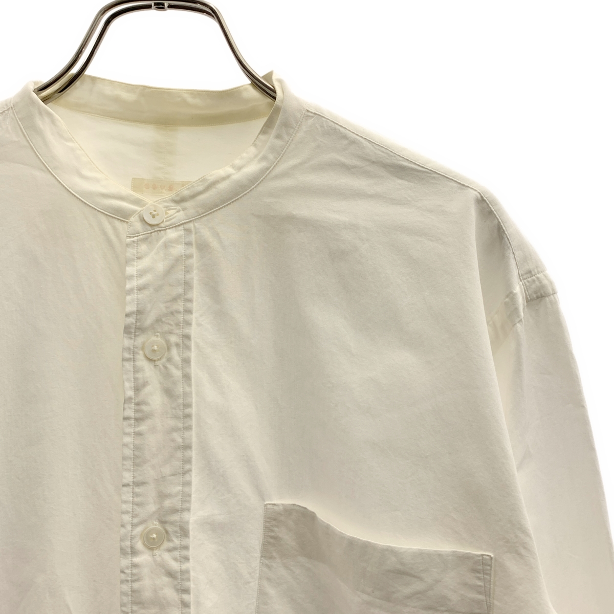 COMOLI / コモリ コットン バンドカラーシャツ