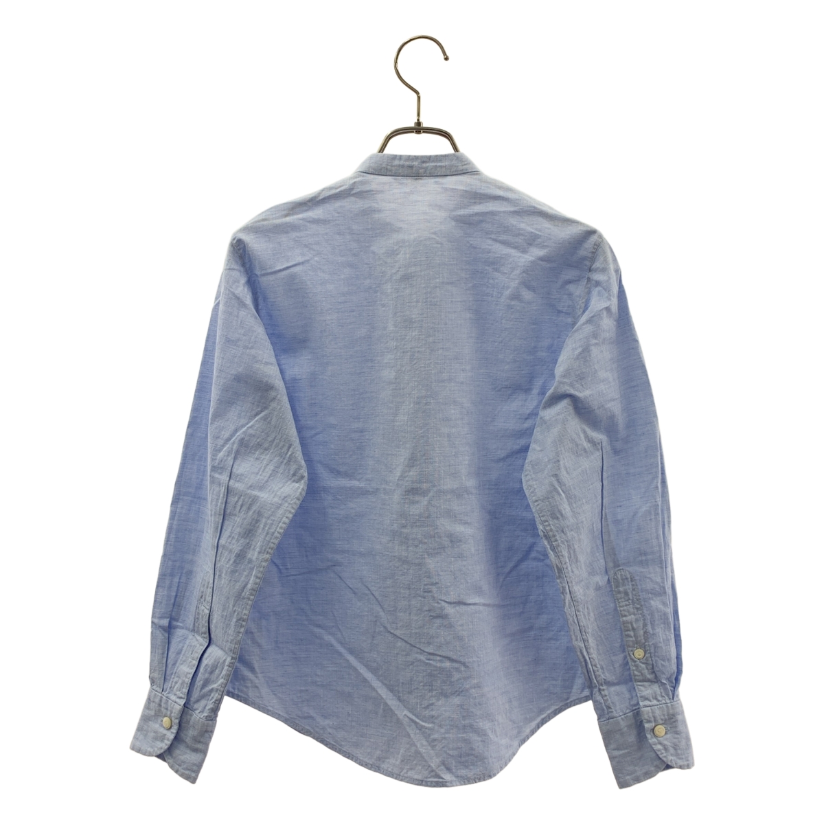 45r / フォーティファイブアール コットン フリル バンドカラーシャツ