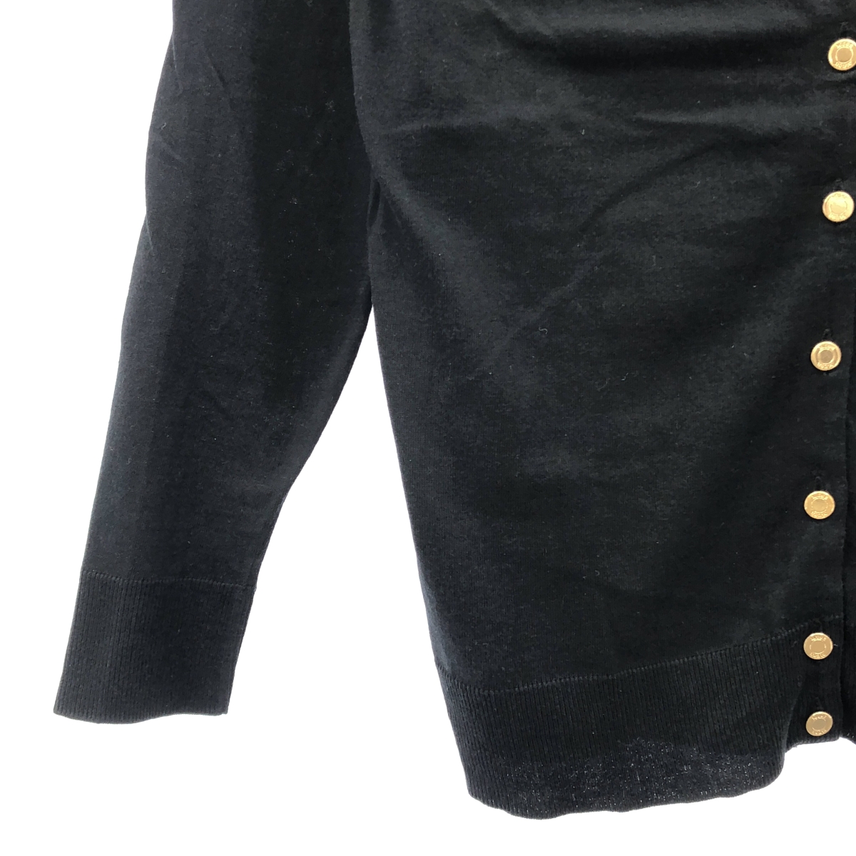 MUSE de Deuxieme Classe / ミューズドゥーズィーエムクラス FF grace / コットン クルーネック ニット カーディガン