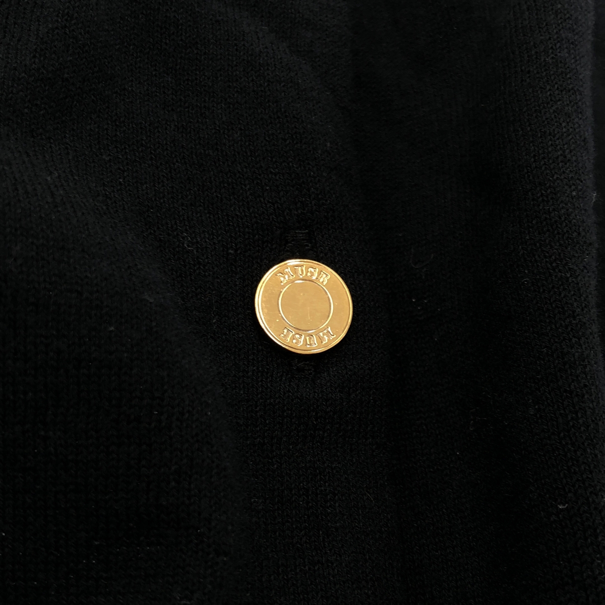 MUSE de Deuxieme Classe / ミューズドゥーズィーエムクラス FF grace / コットン クルーネック ニット カーディガン