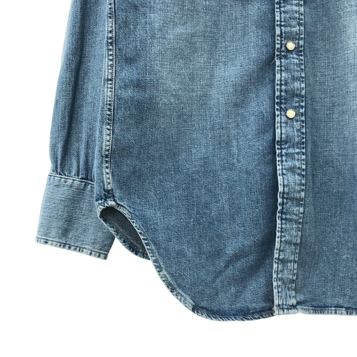 LEVI'S VINTAGE CLOTHING LVC / リーバイスヴィンテージクロージング SHORTHORN SAWTOOTH INDIGO COSMOS / オーバーシルエット ショートホーン デニム ウエスタン シャツ