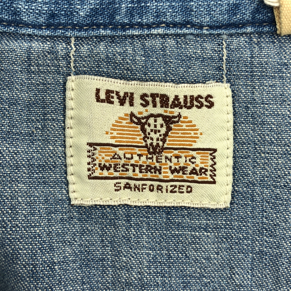LEVI'S VINTAGE CLOTHING LVC / リーバイスヴィンテージクロージング SHORTHORN SAWTOOTH INDIGO COSMOS / オーバーシルエット ショートホーン デニム ウエスタン シャツ